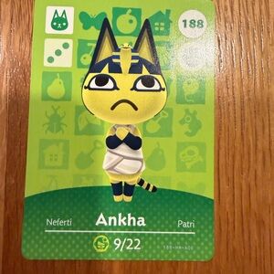 Ankha Animal Crossing amiibo card